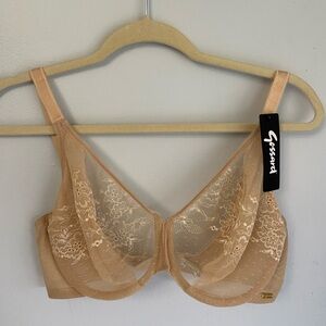 NWT Gossard Nude Lace Bra Size 34FF (UK)